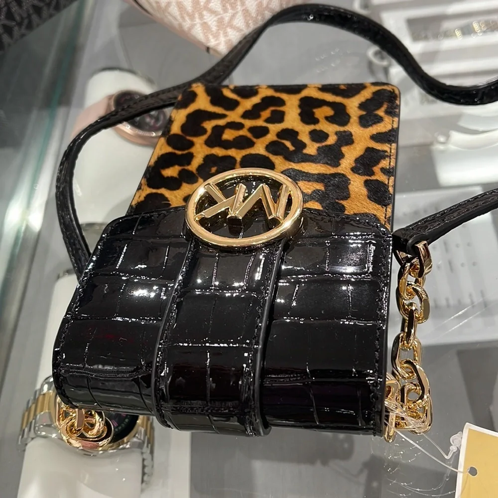 Michael Kors Carmen Small NS Phone XBODY HairCalf
Black Multi - Picture 11 of 16